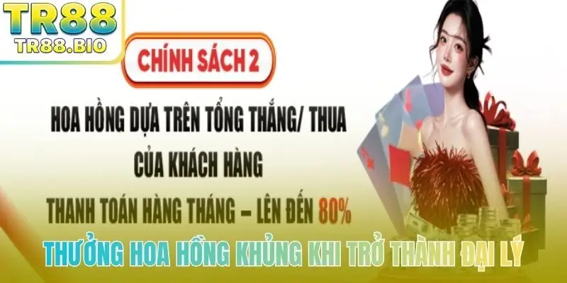 Thưởng hoa hồng khủng khi trở thành đại lý